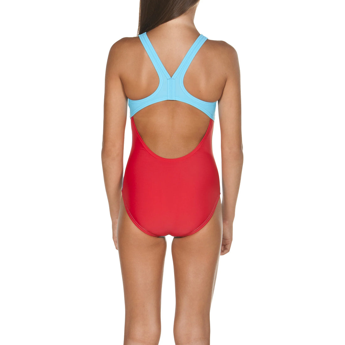 Arena Girls Training Swimwear One Piece Swim Time Pro Red Sea Blue