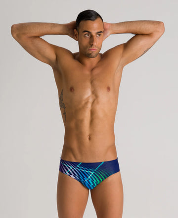 Arena Men Training Swimwear Optical Waves Brief Length 5.5cm