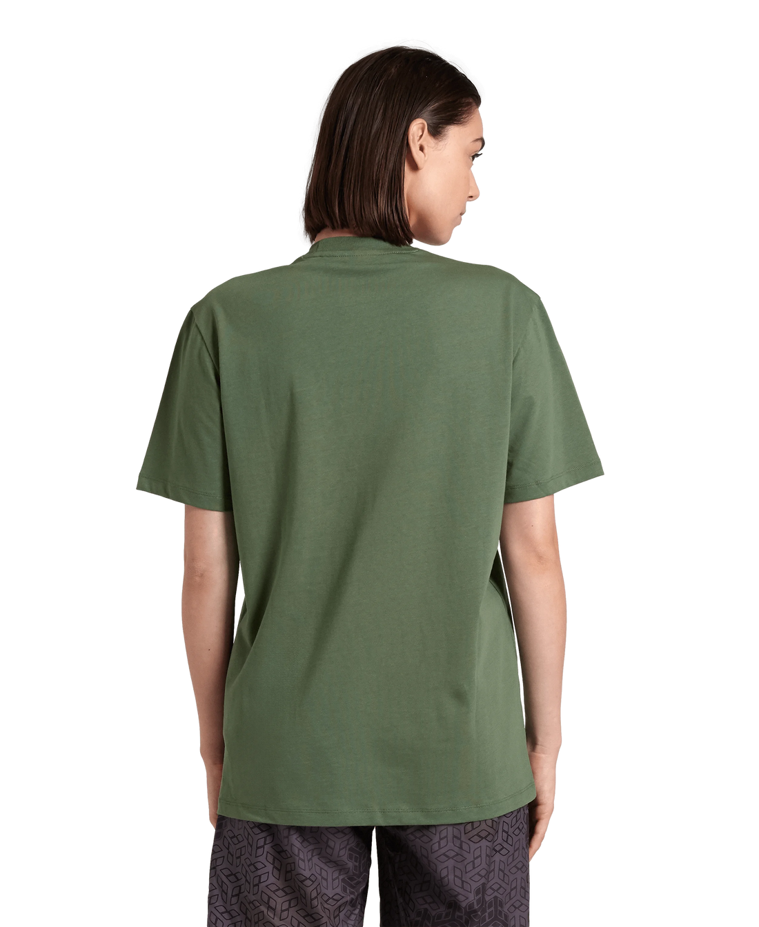 Arena Unisex T-shirt Cotton Logo Sage Made In Green Oeko Tex Recycled Fabric Designed In Italy