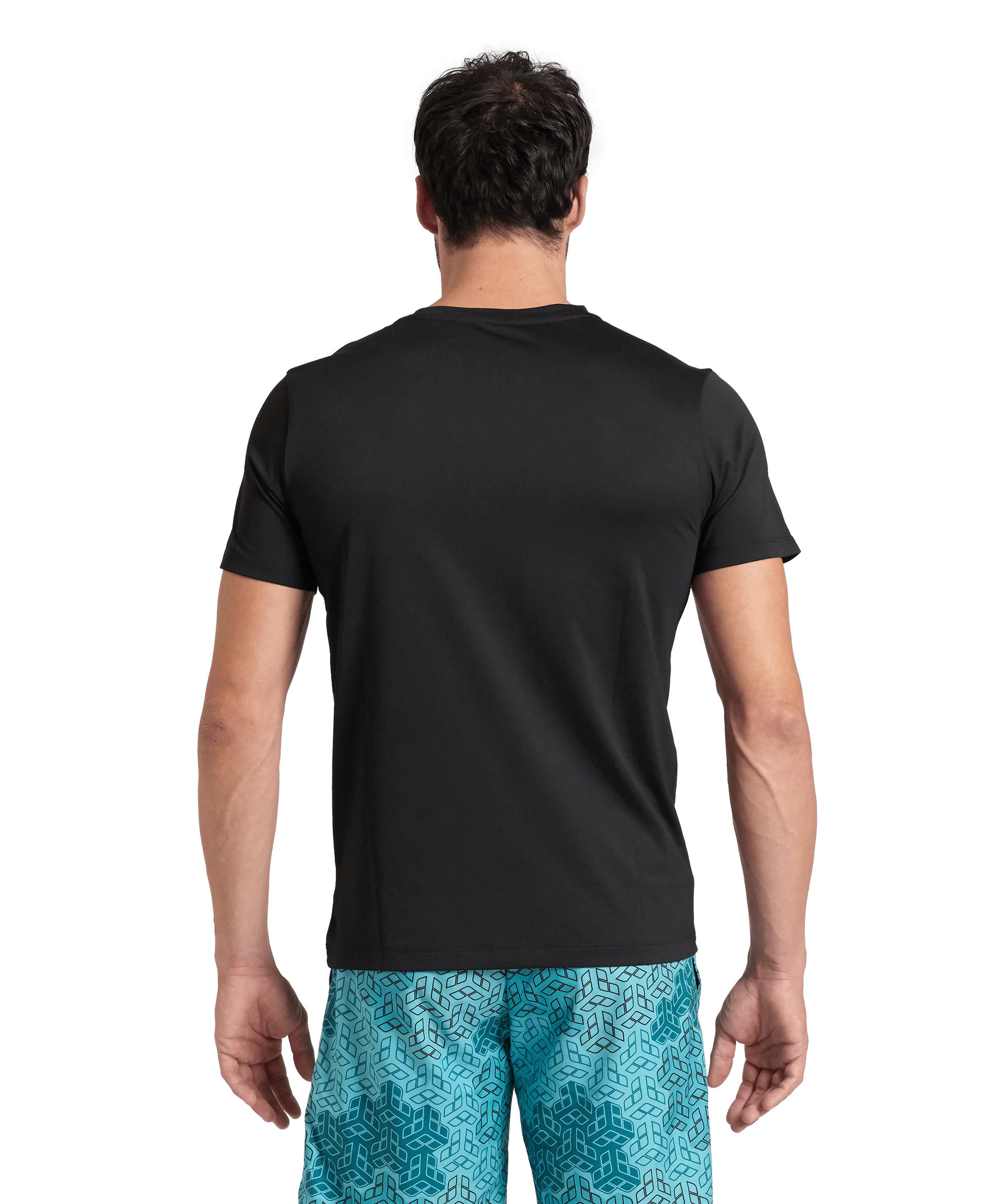 Arena Unisex T-shirt Logo Black MaxDry Eco Made With 50% Recycled Polyester