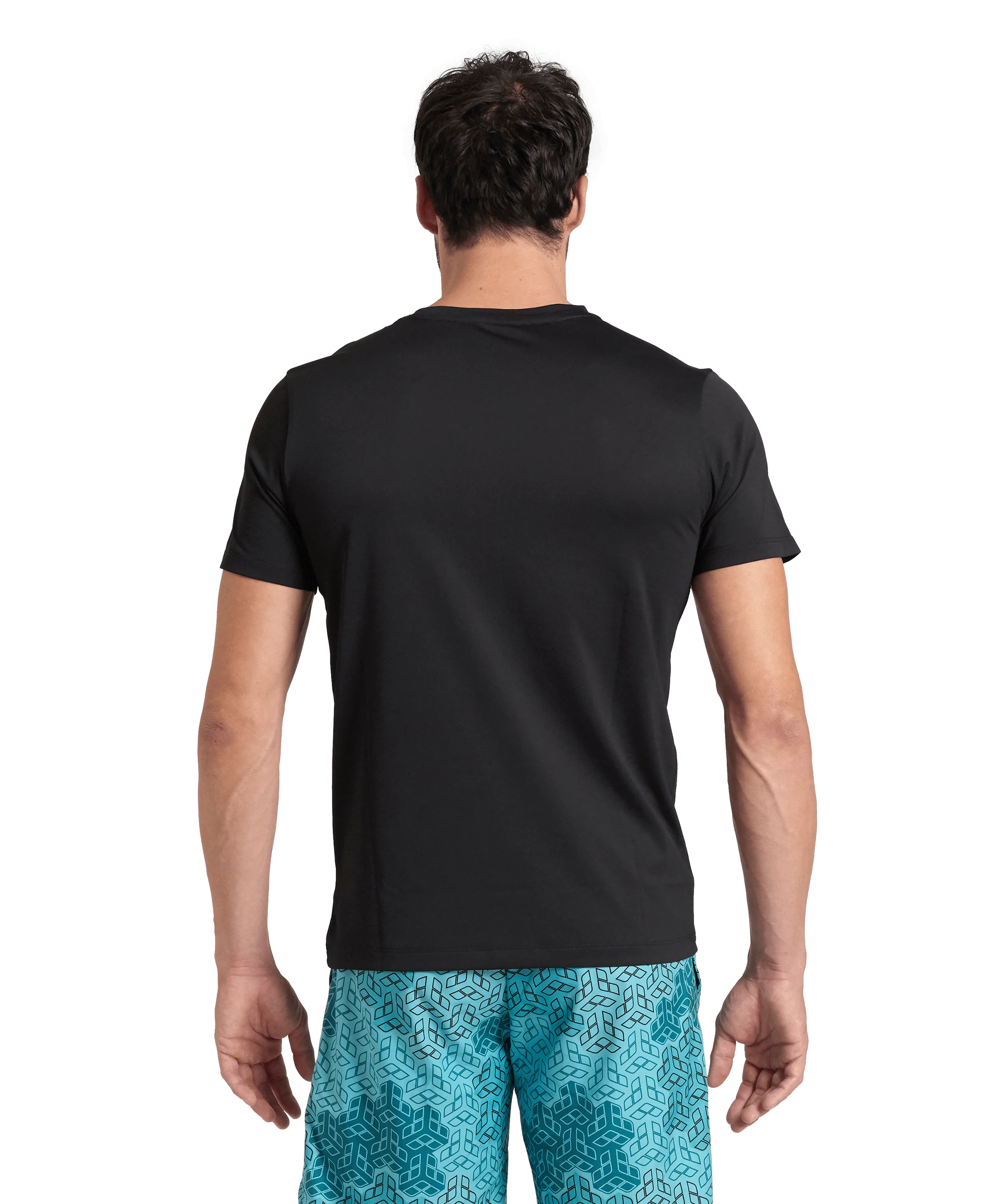 Arena Unisex T-shirt Logo Black MaxDry Eco Made With 50% Recycled Polyester