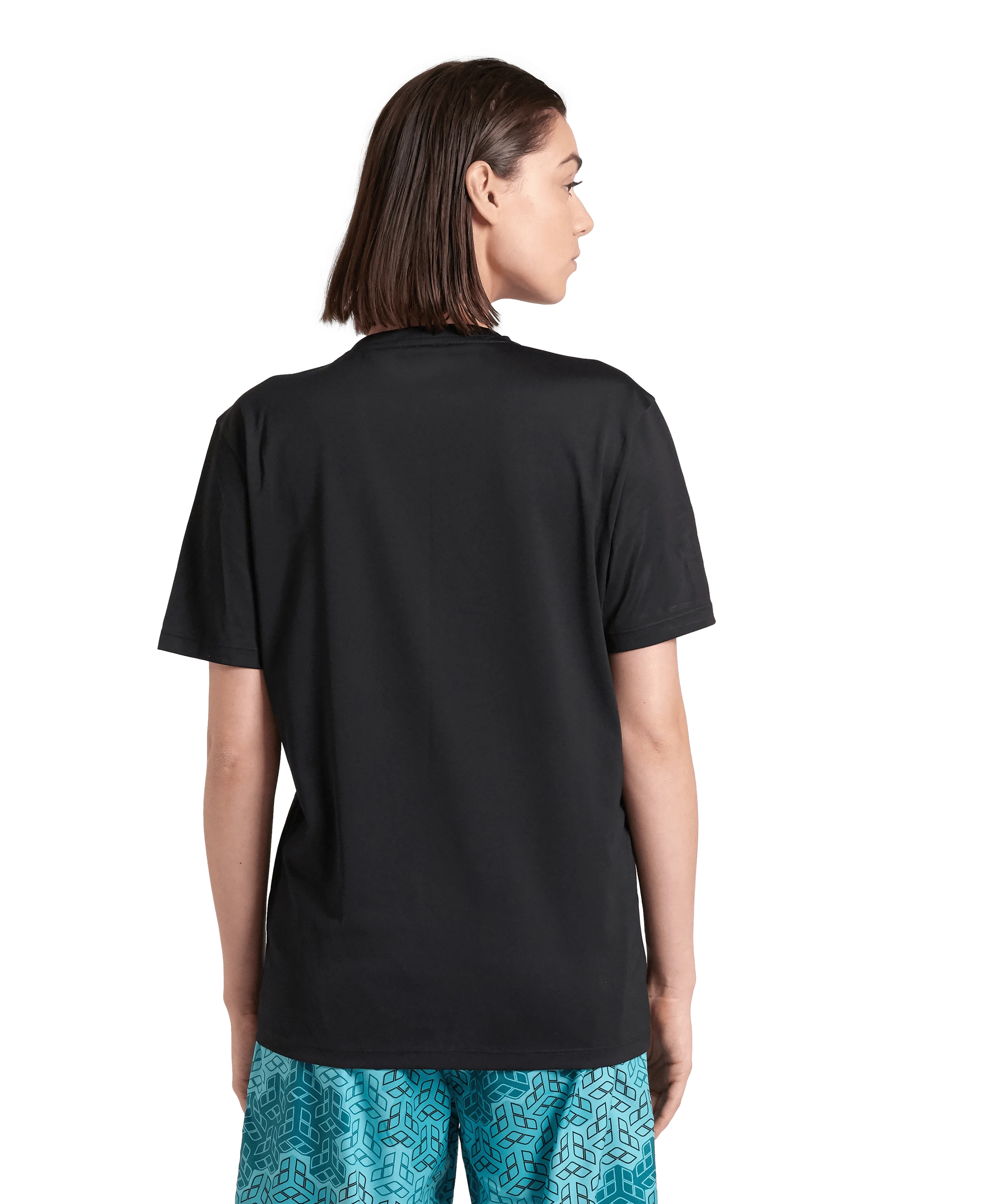 Arena Unisex T-shirt Logo Black MaxDry Eco Made With 50% Recycled Polyester