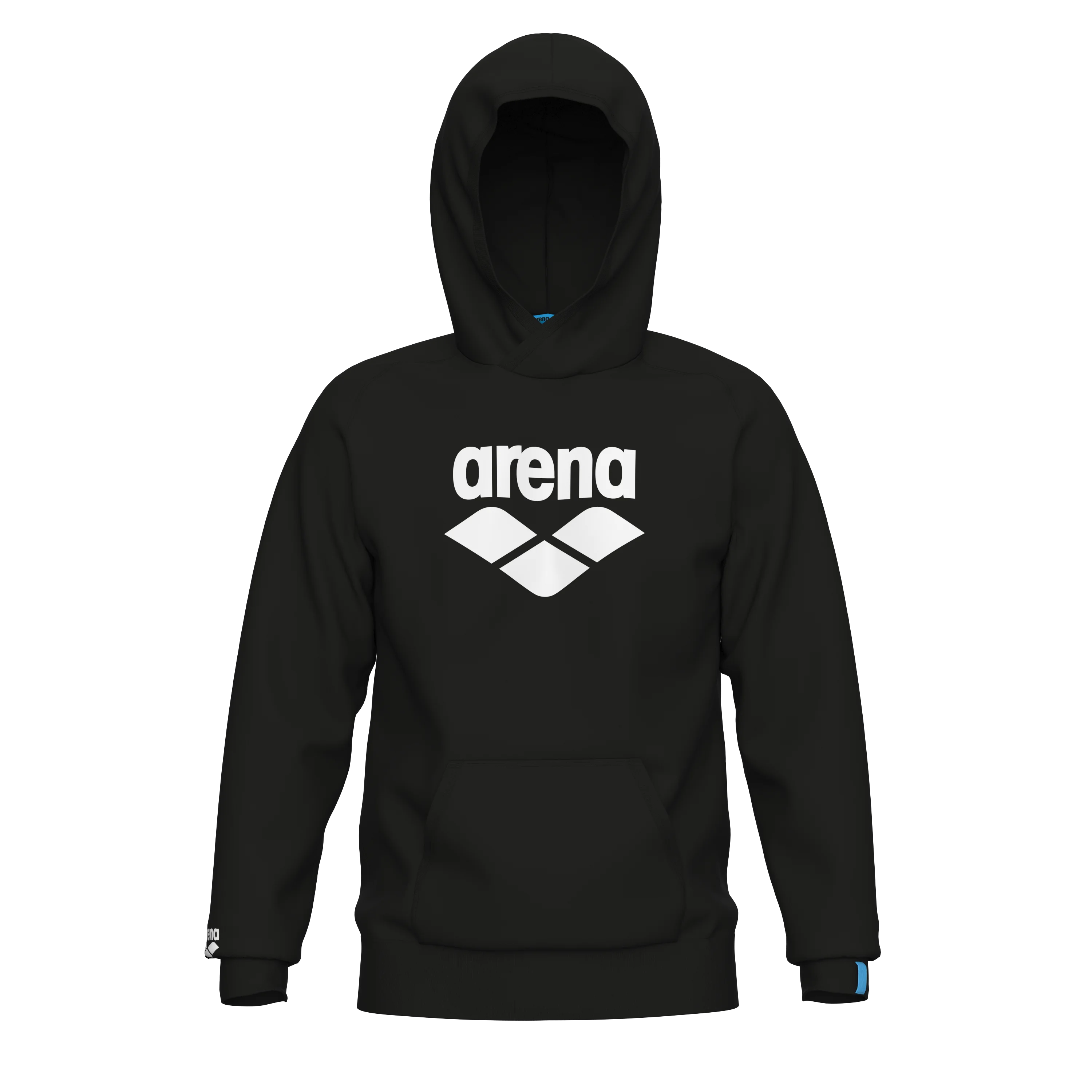 Arena Unisex Hoodie Sweatshirt Graphic Logo Black
