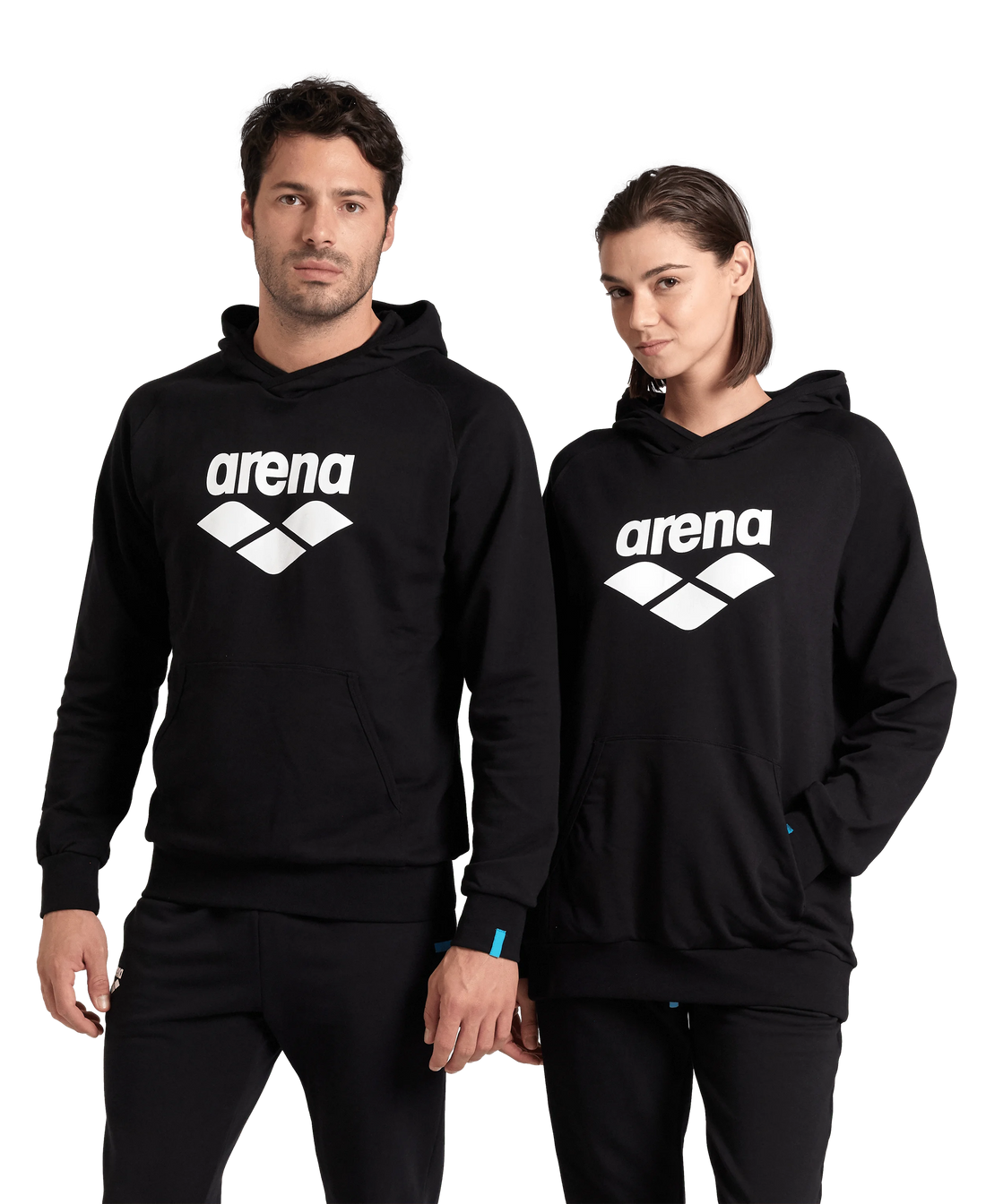 Arena Unisex Hoodie Sweatshirt Graphic Logo Black
