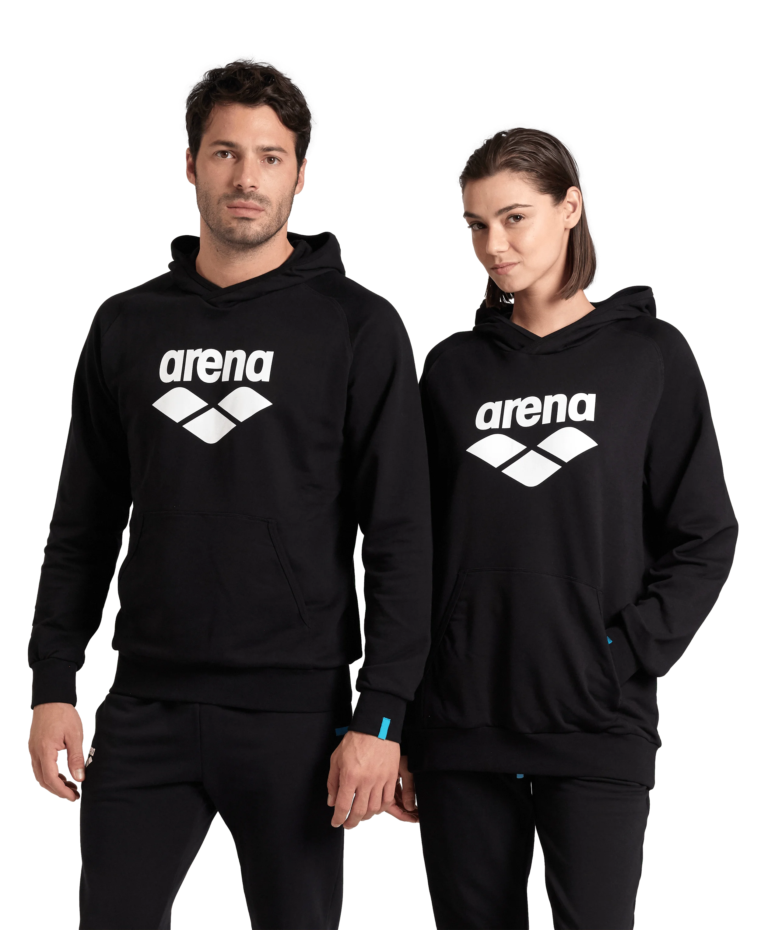 Arena Unisex Hoodie Sweatshirt Graphic Logo Black