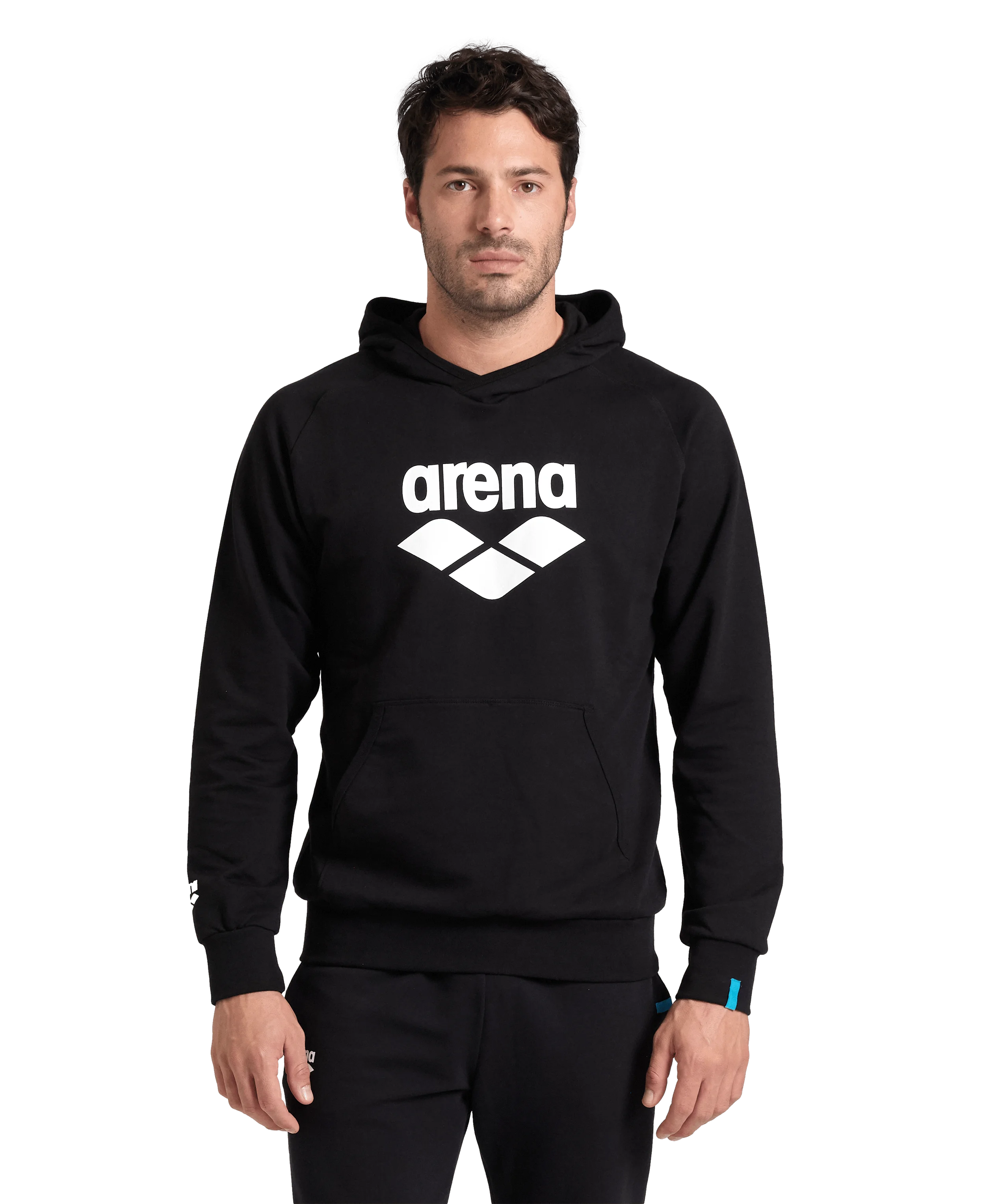 Arena Unisex Hoodie Sweatshirt Graphic Logo Black
