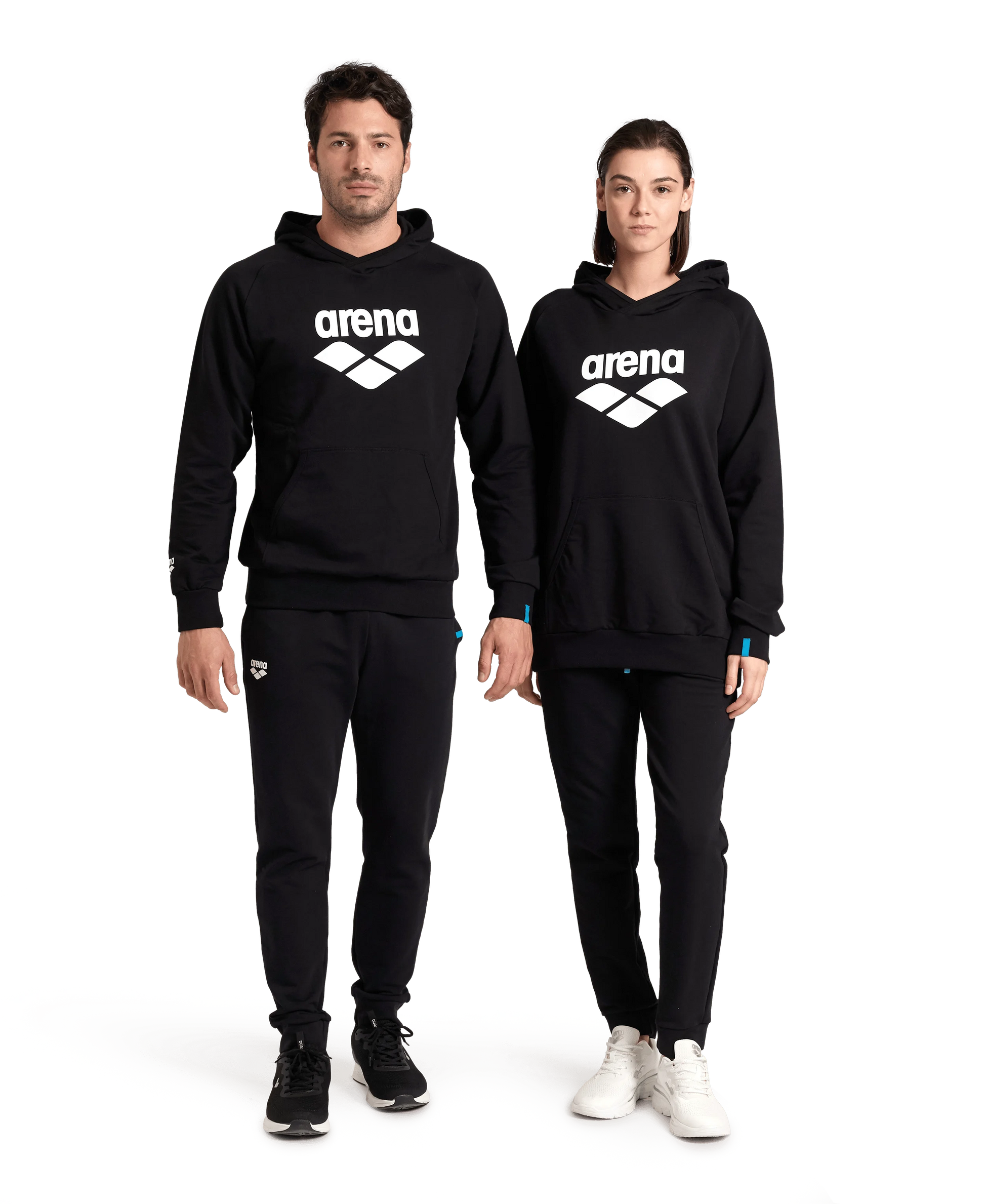 Arena Unisex Hoodie Sweatshirt Graphic Logo Black