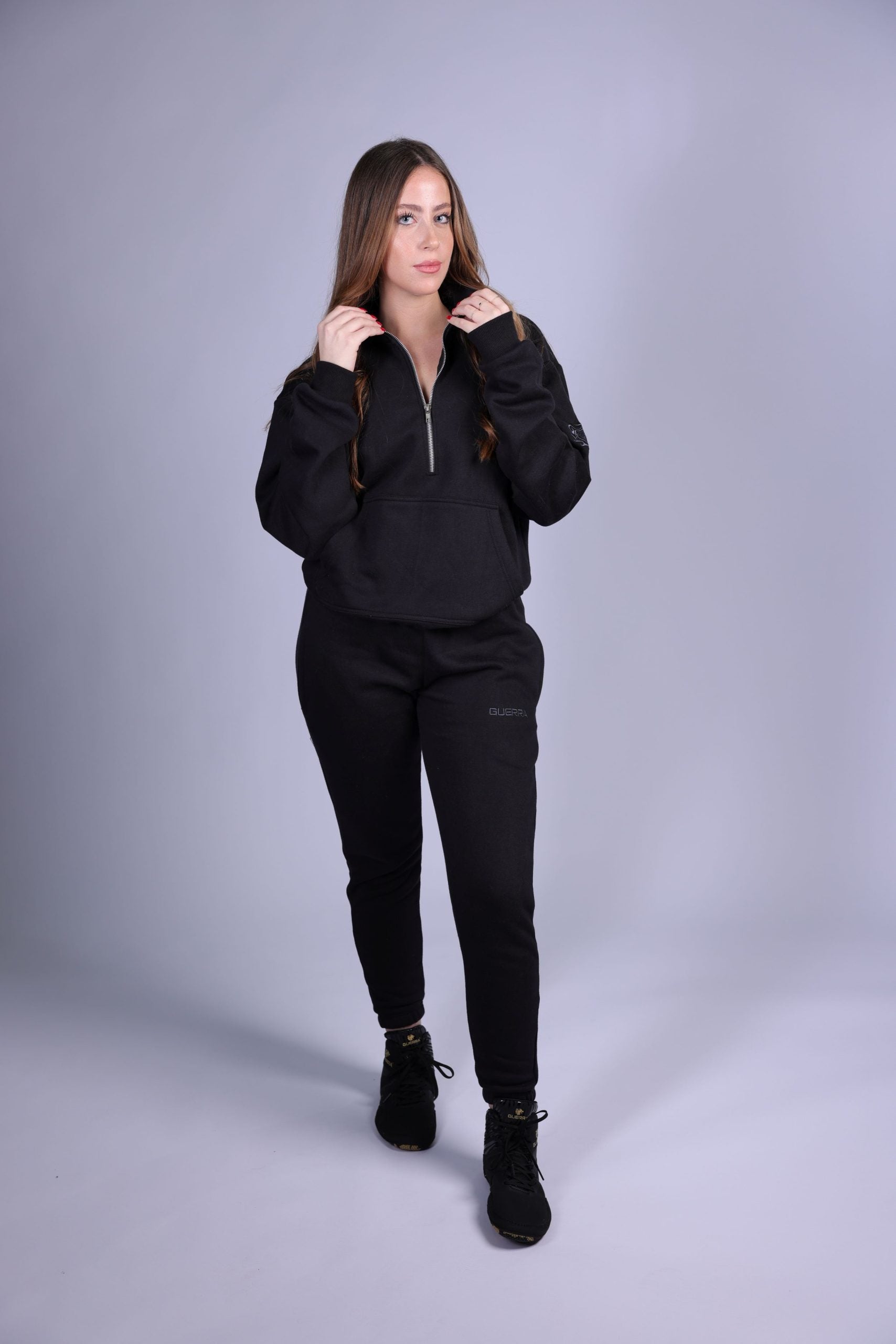 Guerra The Half-Zip Women Fleece Jogger Set