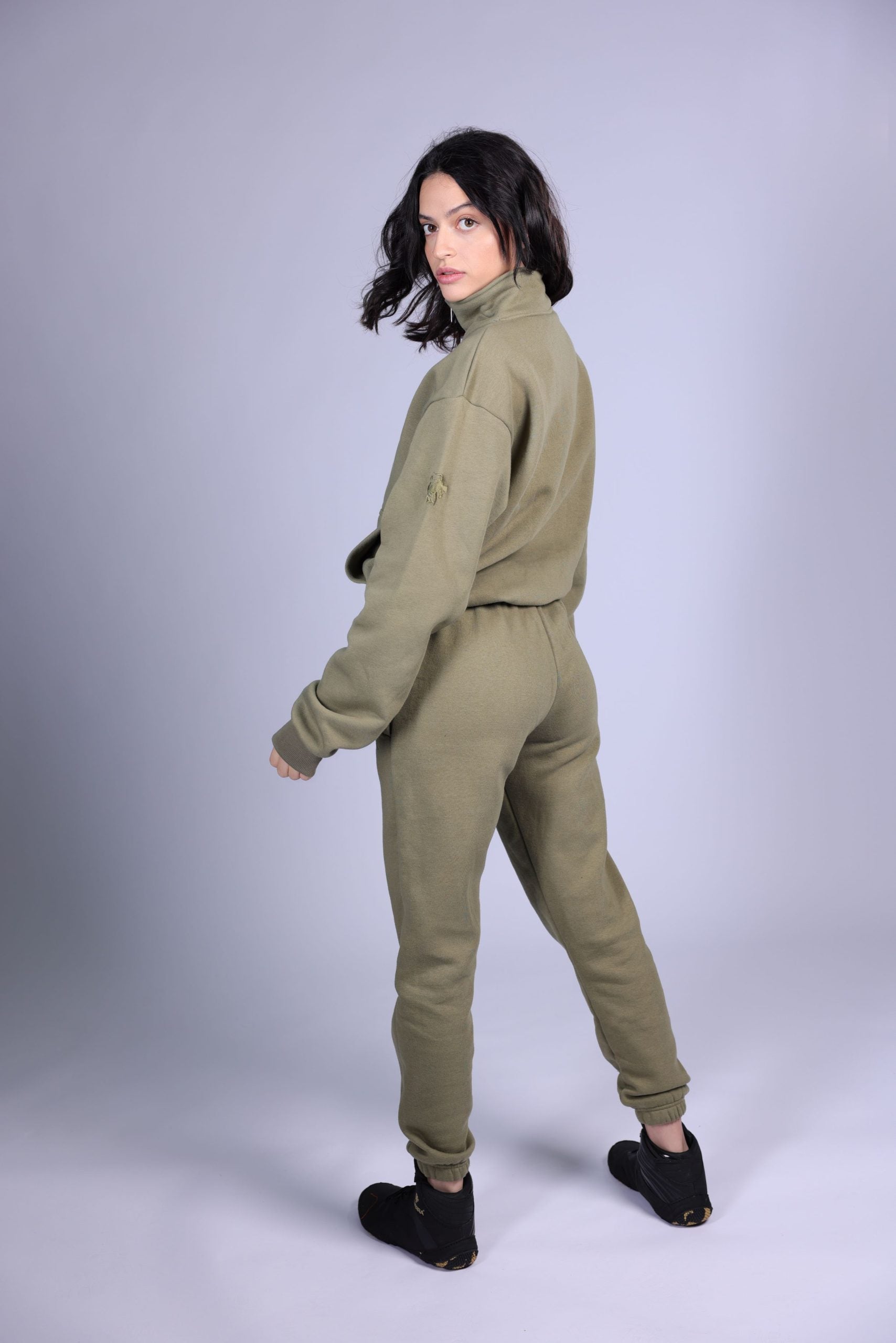 Guerra The Half-Zip Women Fleece Jogger Set