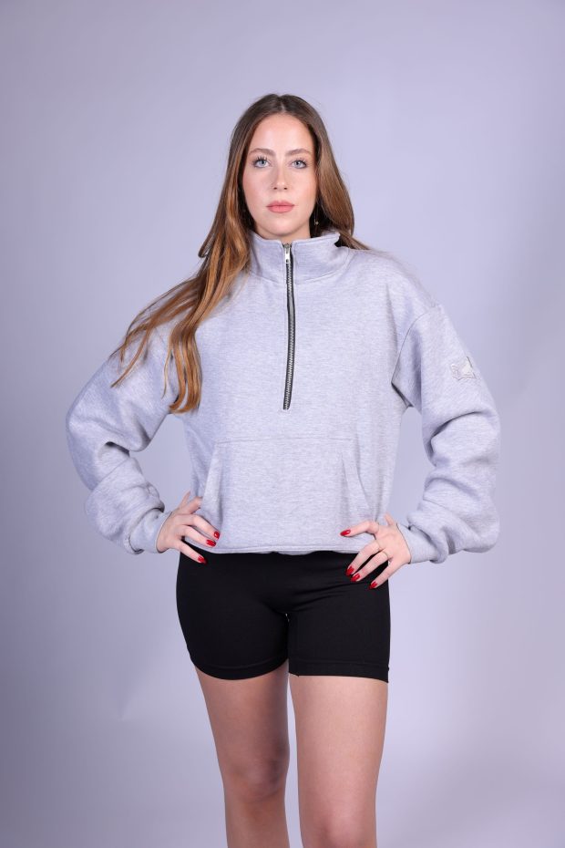 Guerra Half Zipper Fleece Sweatshirt Women