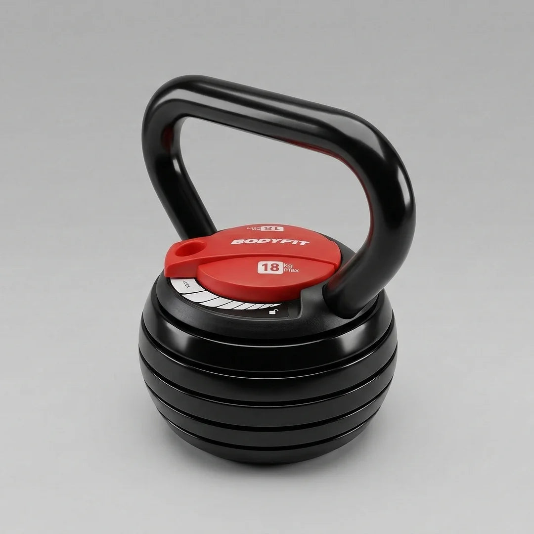 Bodyfit Adjustable Kettlebell 18Kg