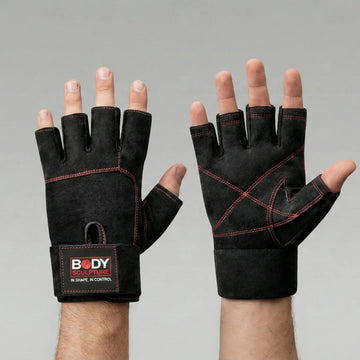 Bodysculpture Leather Wight Lifting Gloves