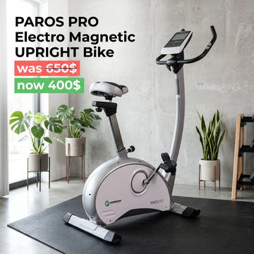 Horizon Fitness Paros Pro Electro Magnetic Upright Exercise Stationary Bike