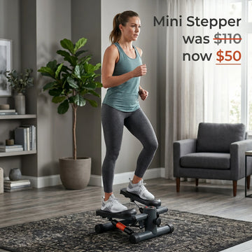 Bodysculpture Portable Mini Stepper With Computer Screen Adjustable Tension For Cardio Workout Glutes Legs Hips Strengthening
