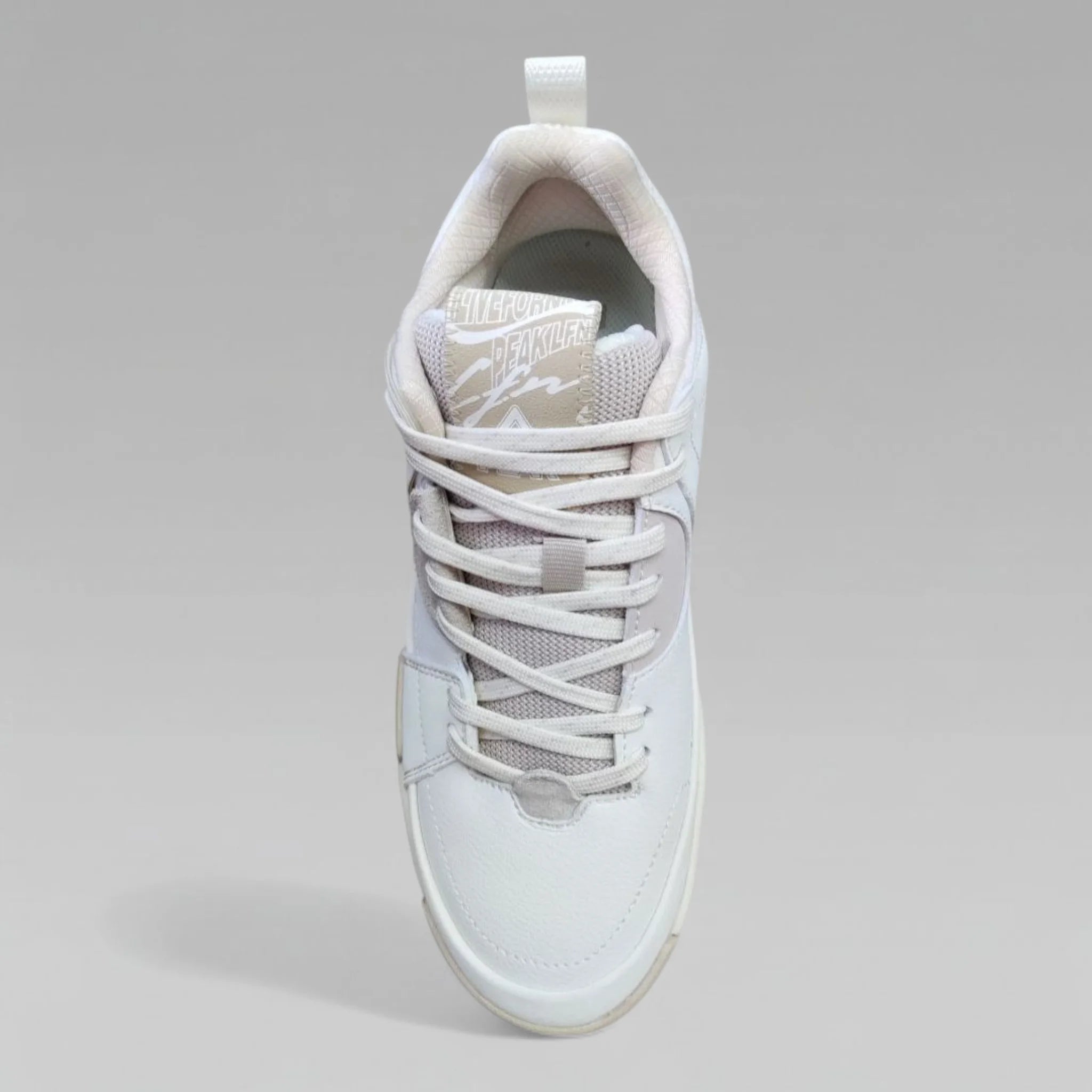 Peak Women Taichi "Lingyue" High Trend Culture Casual Classic Shoes Canvas White
