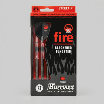 Harrows Steel Tip Darts Fire Blackened 90% Tungsten