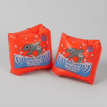 Arena Kids Water Tribe Floaties Roll-Up Swimming Armbands Nectarine 18-60KG