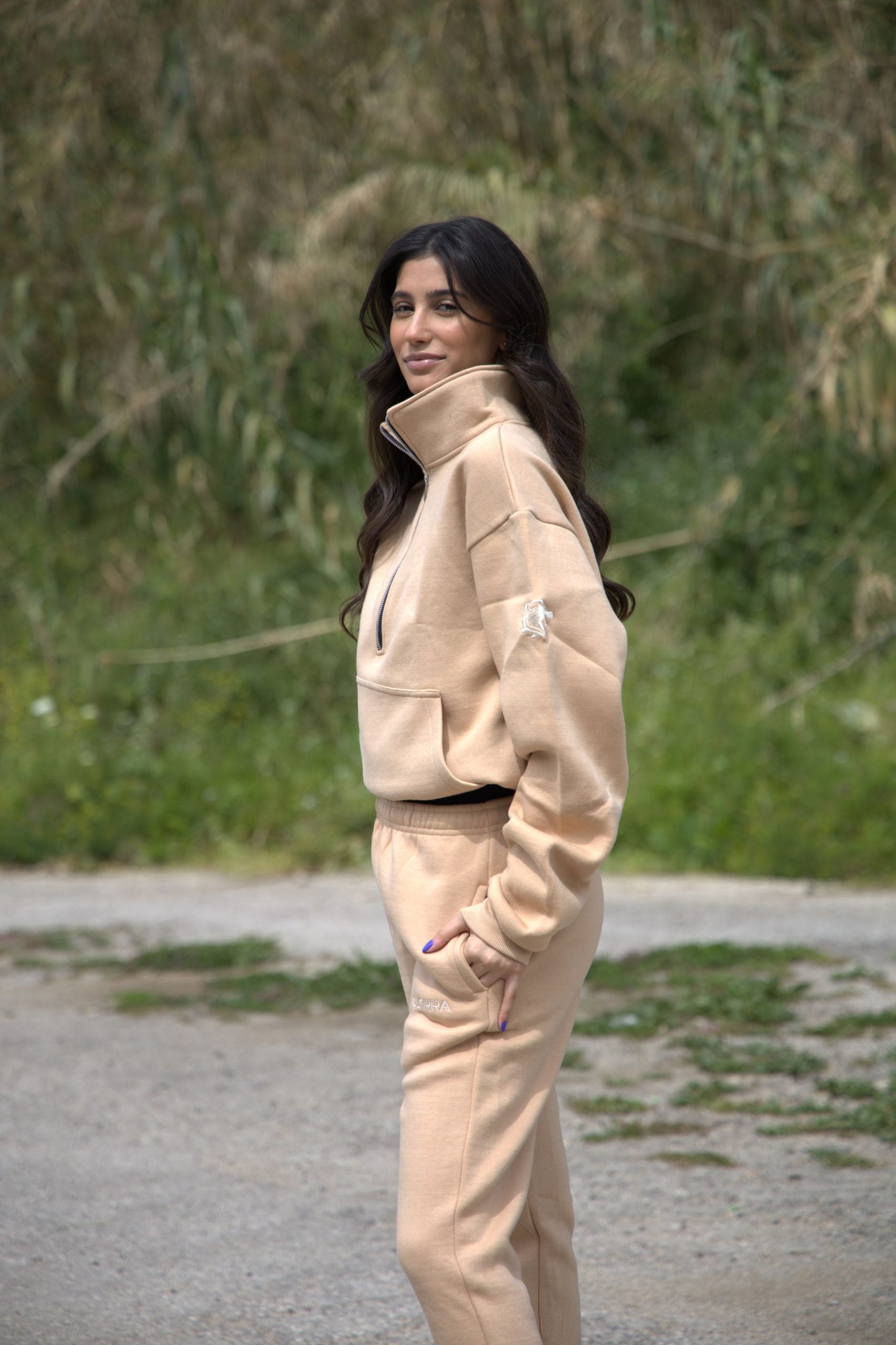 Guerra The Half-Zip Women Fleece Jogger Set