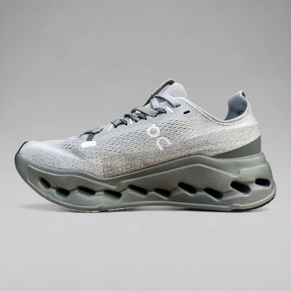 On Men Running Shoes Cloudsurfer Max Alloy Asphalt
