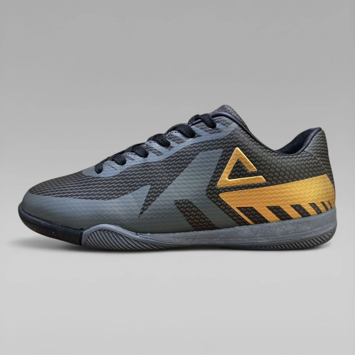 Peak Kids Unisex Futsal Shoes Black Gold EW9280F