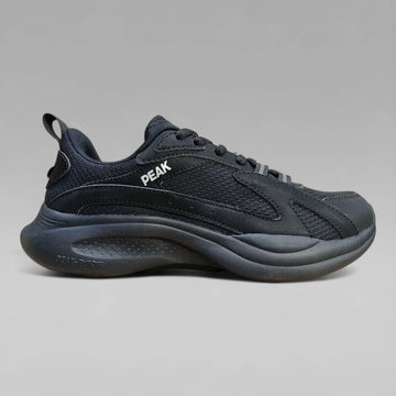Peak Men Walking Shoes P-Pads All Black E231547J