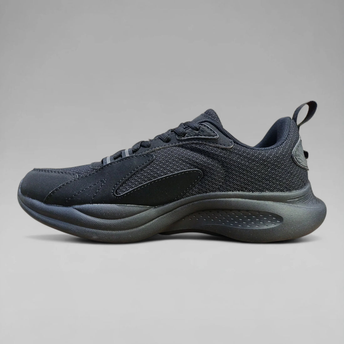 Peak Men Walking Shoes P-Pads All Black E231547J