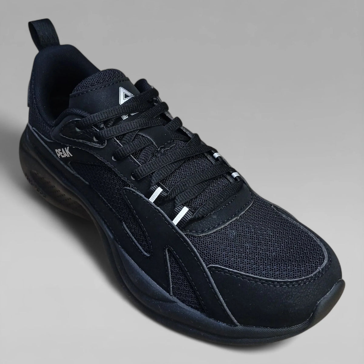 Peak Men Walking Shoes P-Pads All Black E231547J