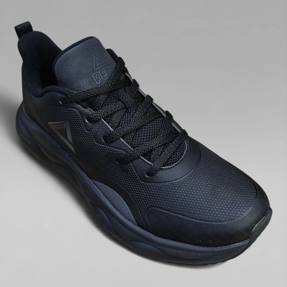 Peak Men Walking Shoes Taichi All Black ET44251J