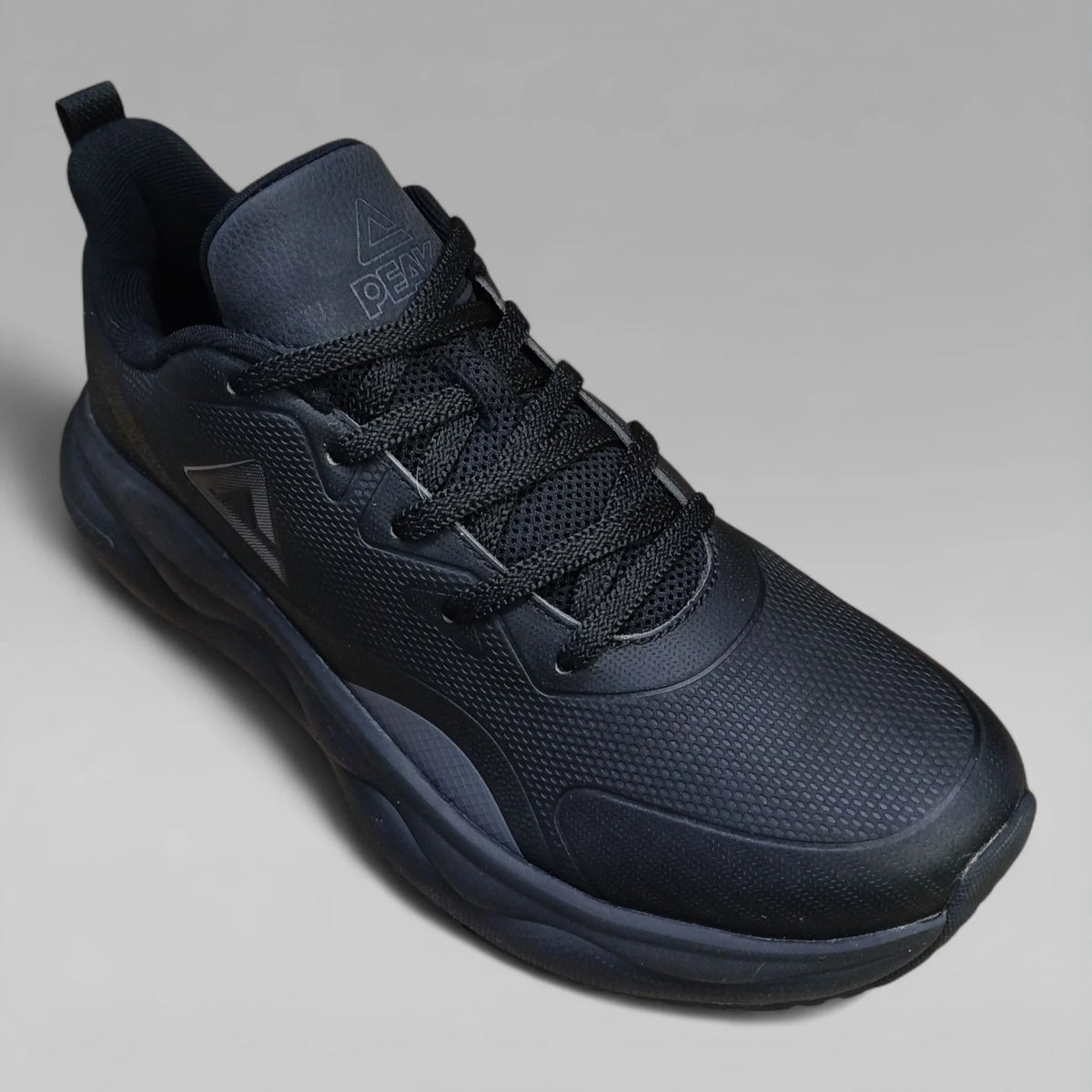 Peak Men Walking Shoes Taichi All Black ET44251J