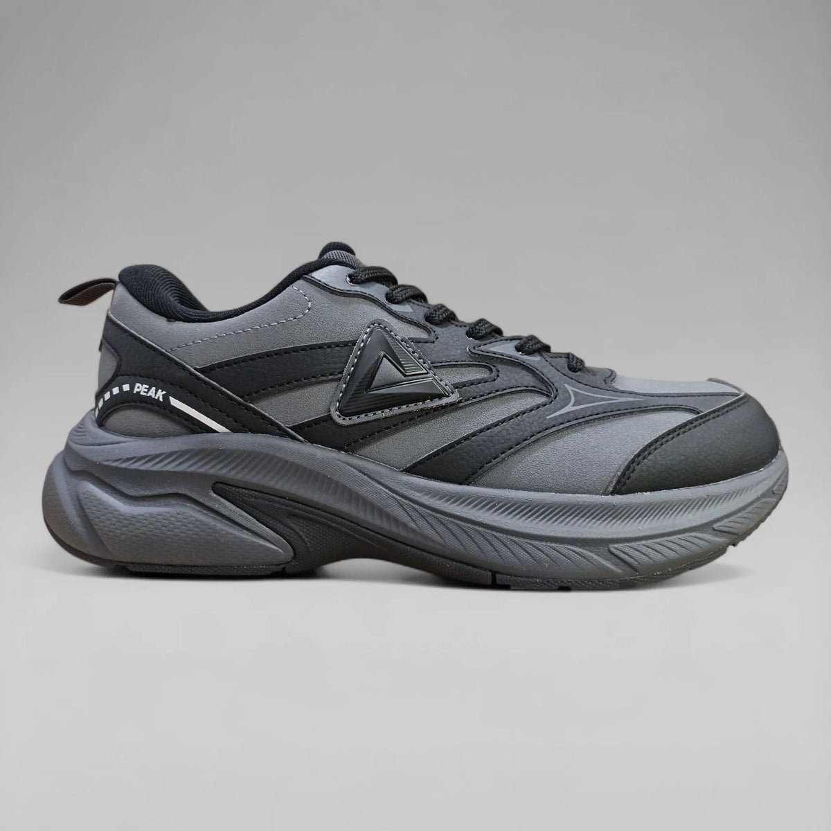 Peak Men Running Shoes Taichi Dark Grey Black ET44227H