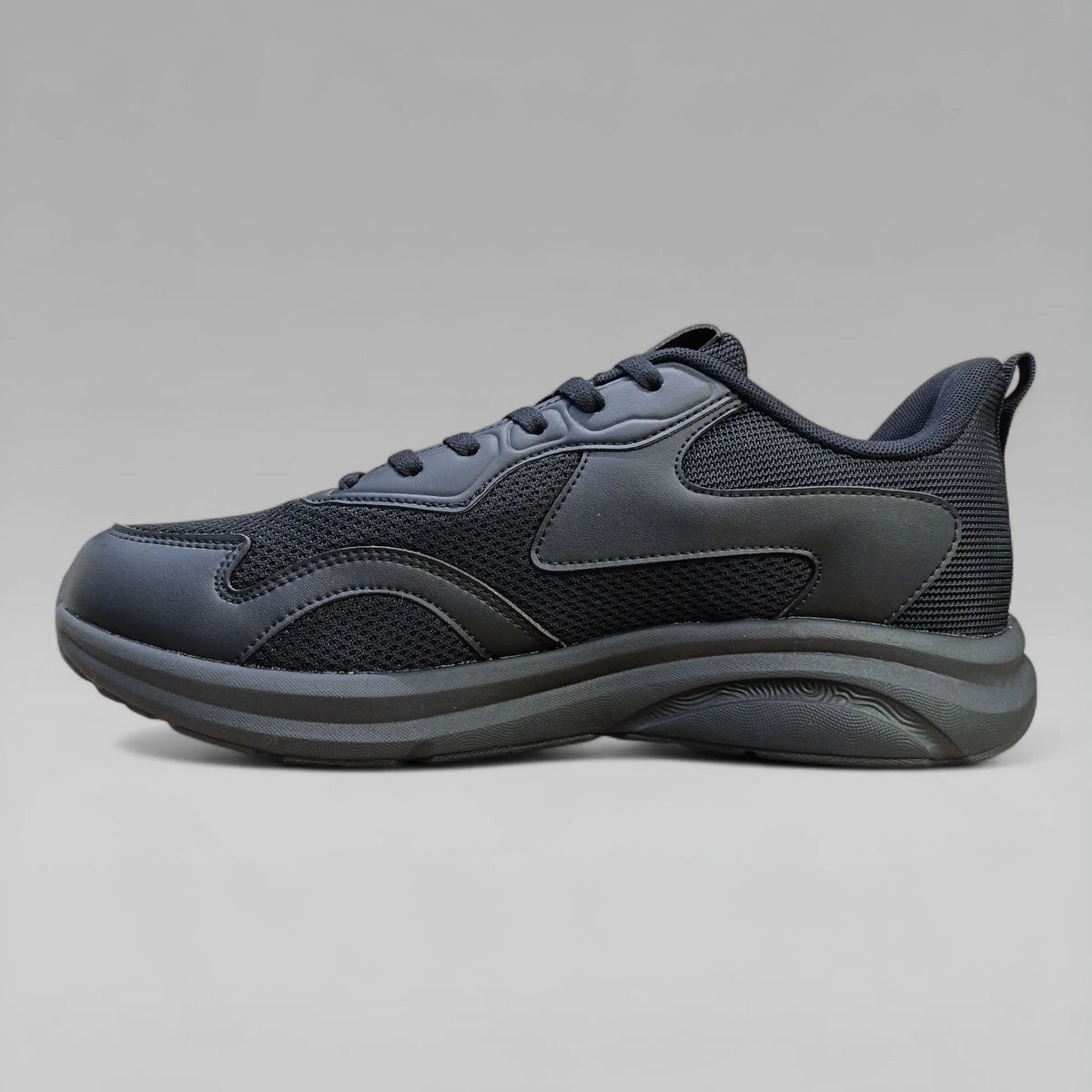 Peak Men Walking Shoes Taichi 1.0 All Black EXT261767J