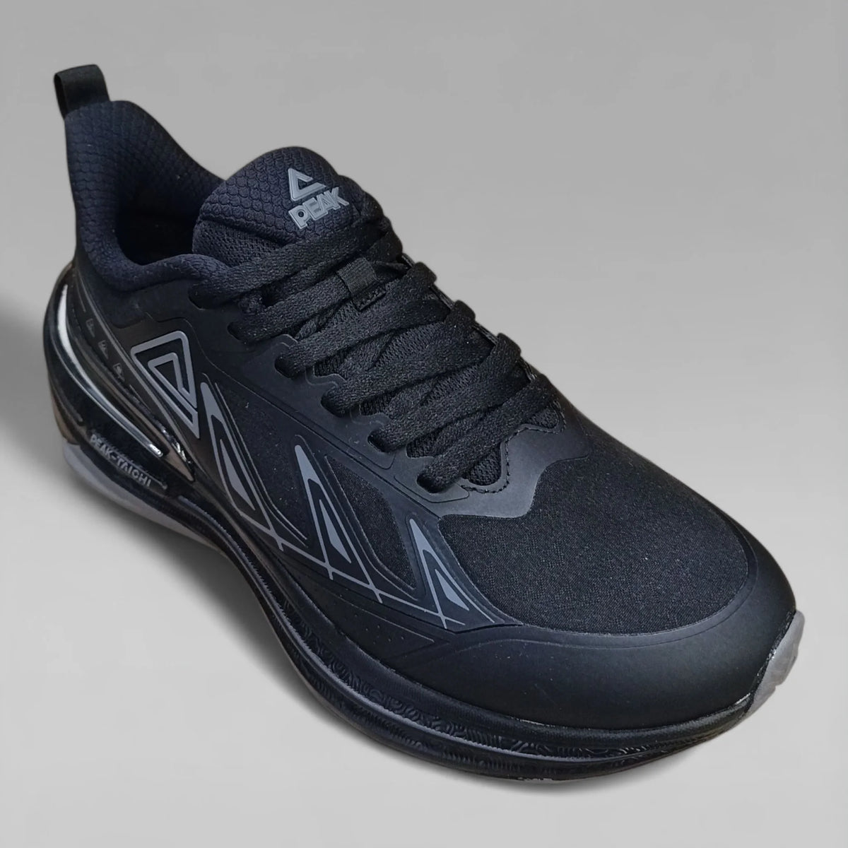 Peak Men Running Shoes Taichi 6.0 Pro Waterproof Black Paloma Ash ET44607H/D