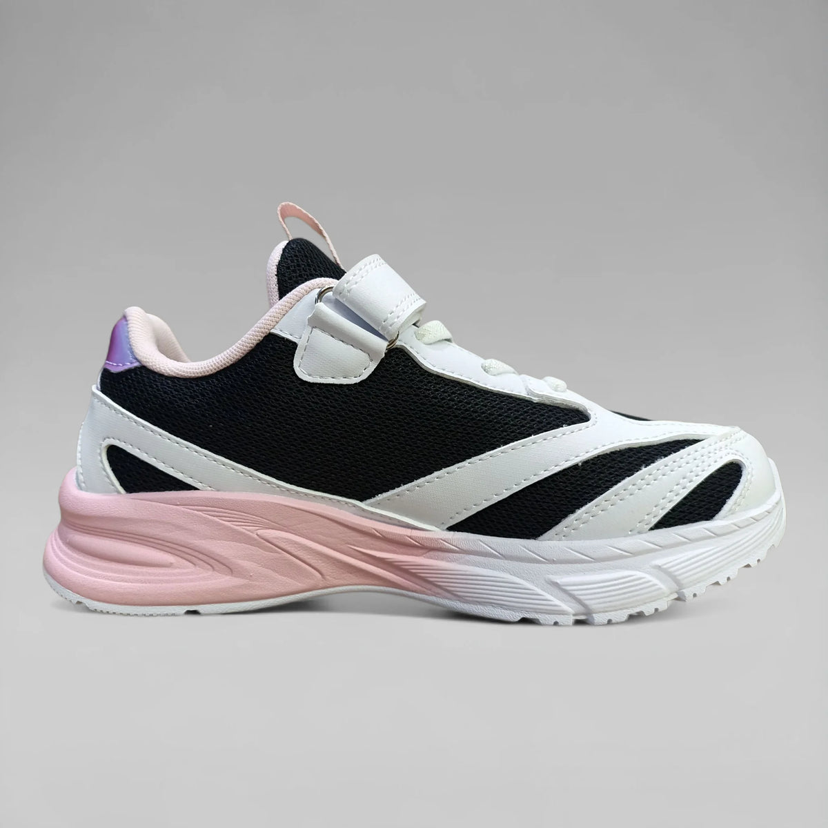 Peak Girls Running Shoes P-Ultralight Black White Pink EK41250H