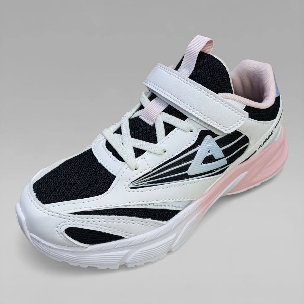 Peak Girls Running Shoes P-Ultralight Black White Pink EK41250H