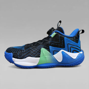 Peak Boys Basketball Shoes P-Ultralight Fast-Go Boa Fit Black Blue EKD51071A