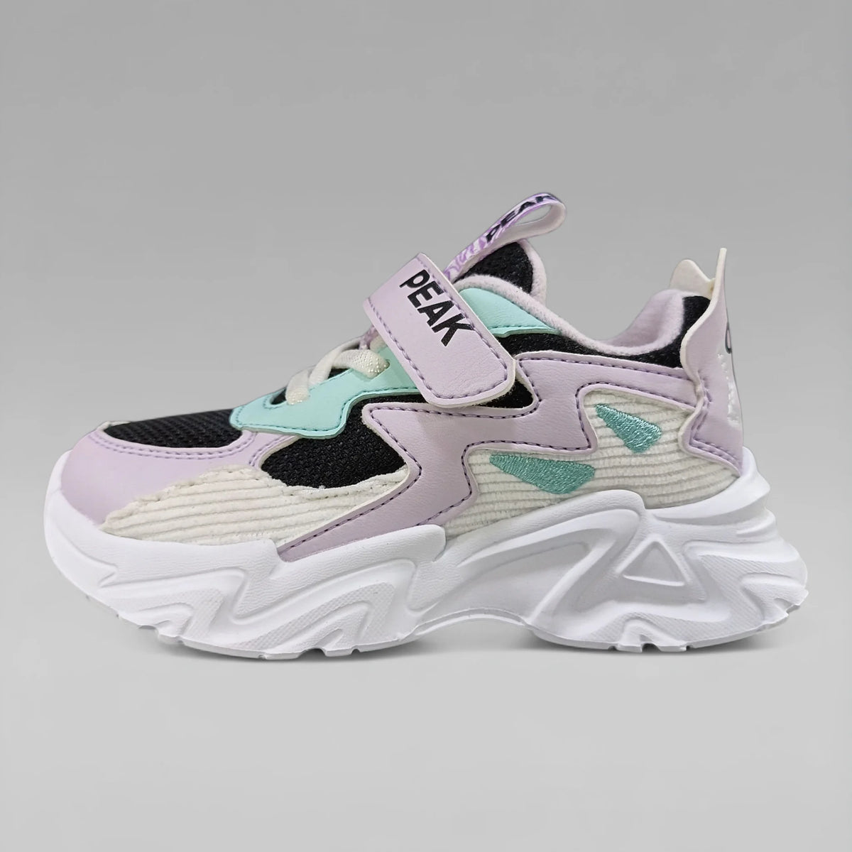 Peak Girls Casual Shoes Black Lite Purple EK3480E