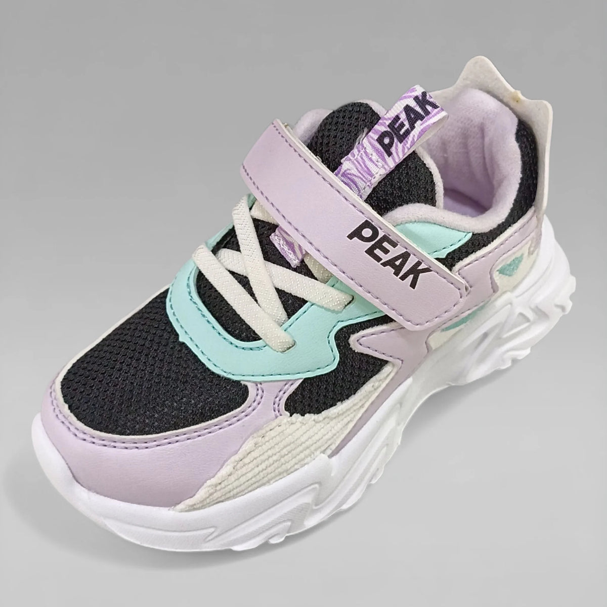 Peak Girls Casual Shoes Black Lite Purple EK3480E