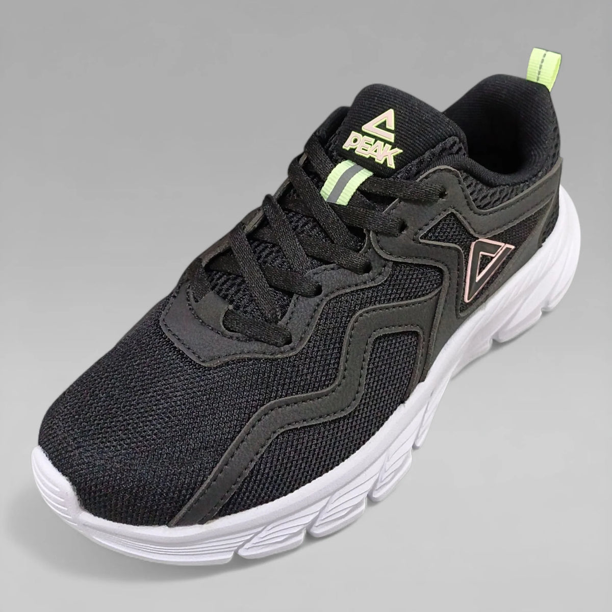 Peak Women Running Shoes P-Motive Black White E231058H