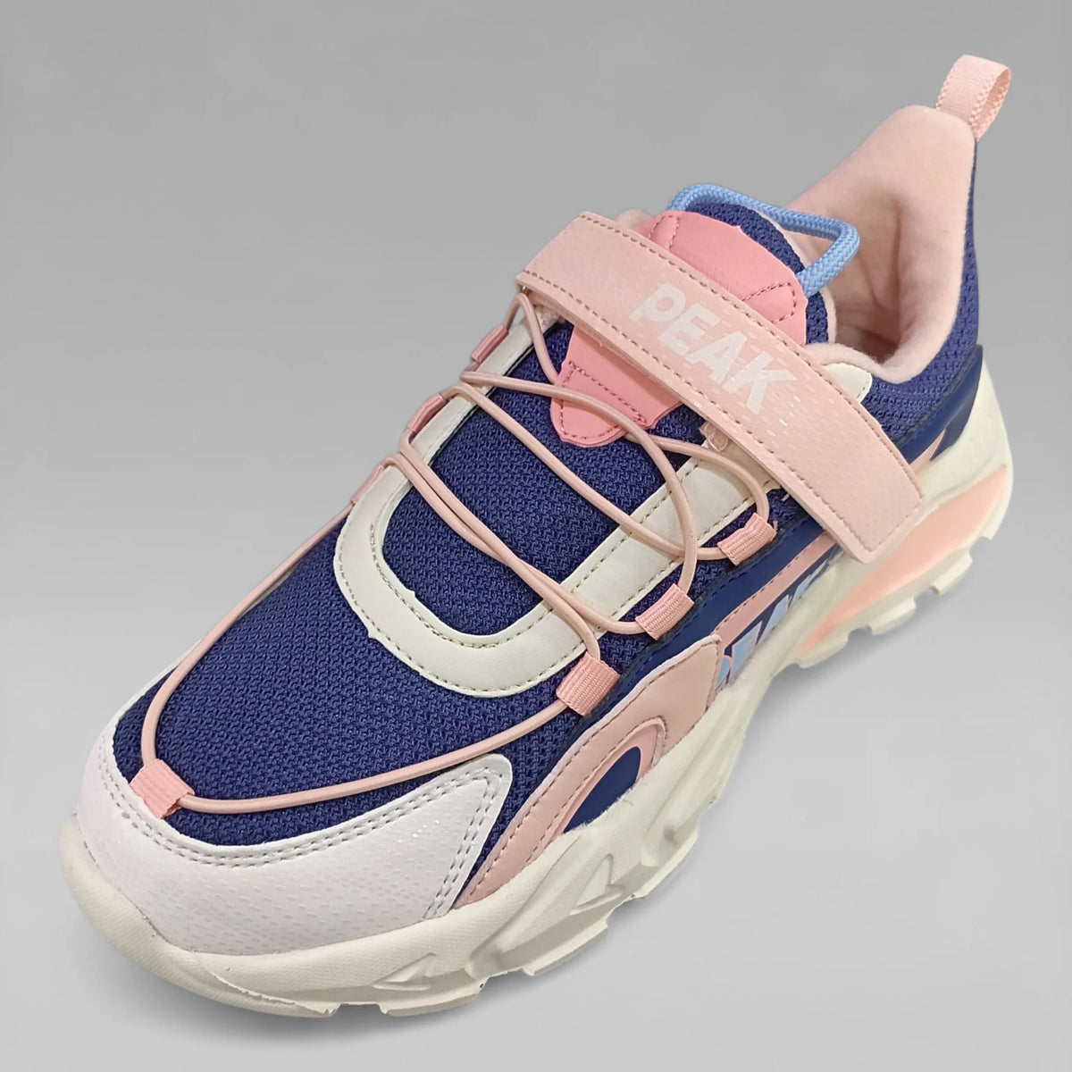 Peak Girls Casual Shoes Navy Lite Pink EK2487E