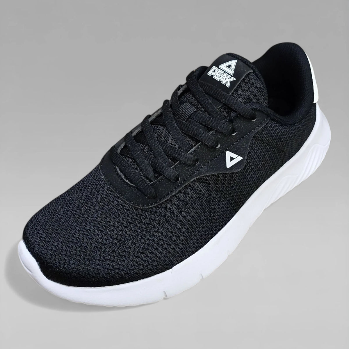 Peak Women Walking Shoes P-Motive Black White E231568J