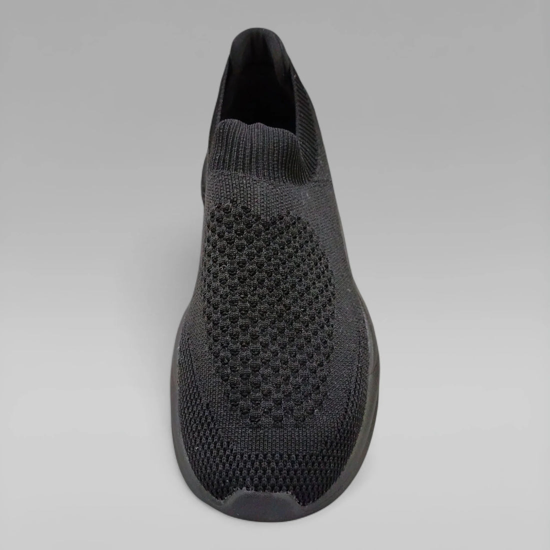 Peak Men Walking Shoes P-Pads Slip On All Black E231541J