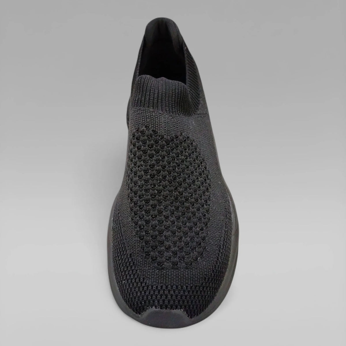 Peak Men Walking Shoes P-Pads Slip On All Black E231541J