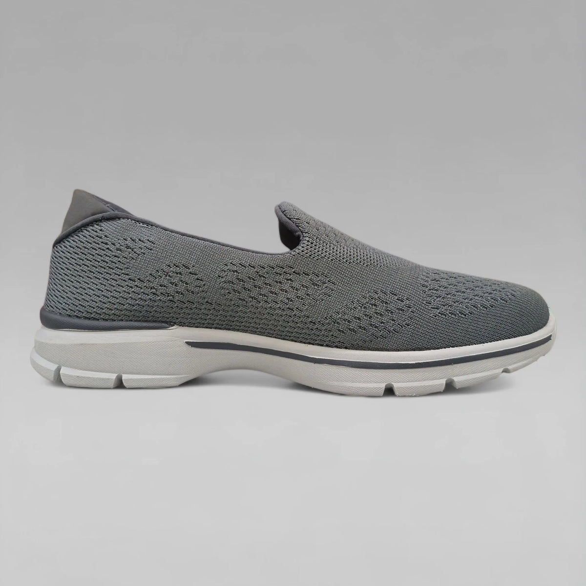 Peak Men Walking Shoes Slip On Grey EW7253E