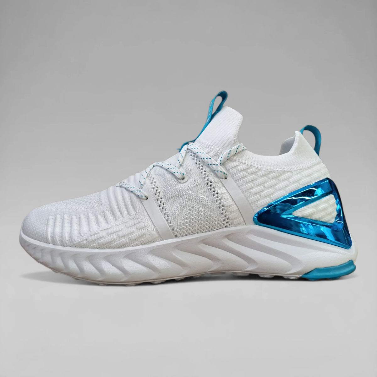 Peak Men Running Shoes Taichi Plus White Sky Blue E92577H/D