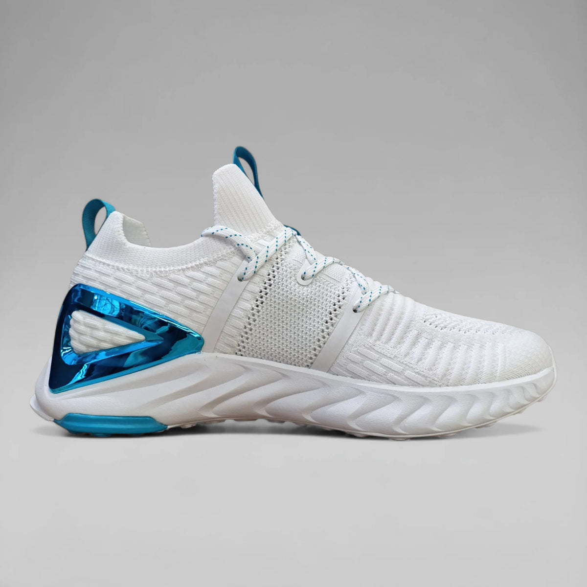 Peak Men Running Shoes Taichi Plus White Sky Blue E92577H/D