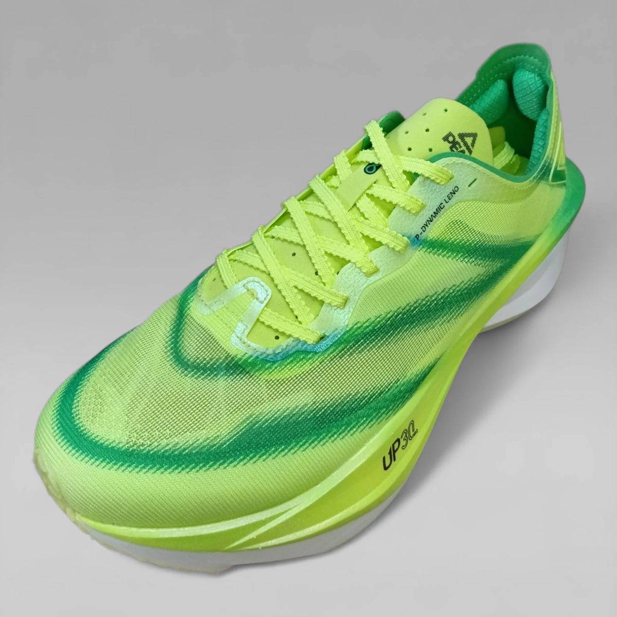 Peak Men Racing Shoes Taichi Up 30 Pro 2.0 Taichi Full Carbon Plate For Heel-Strikers & PB Chasers Fluorescent Green ET53303H