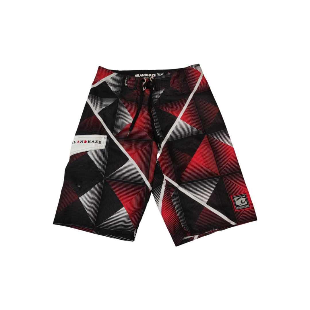 Island Haze Men's Geometry Lines Boardshorts