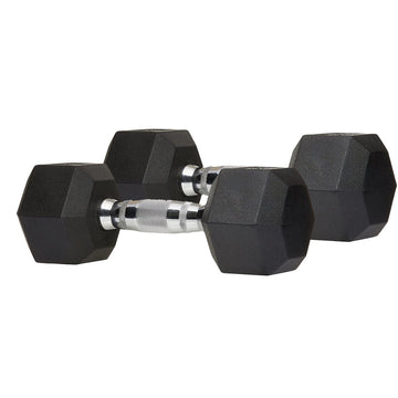 Dumbbells Rubber Hexagon (Pair)