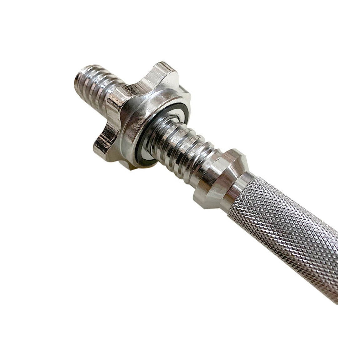 Iron Dumbbell Bar Threaded With Star Collars