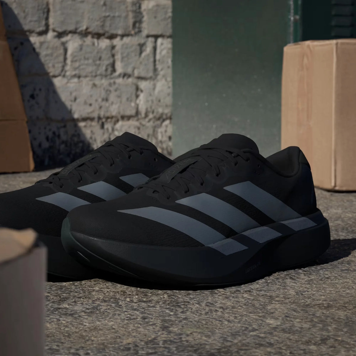 Adidas Men Running Shoes Evo Sl Black